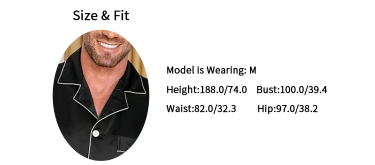 Men Satin Pajama Set