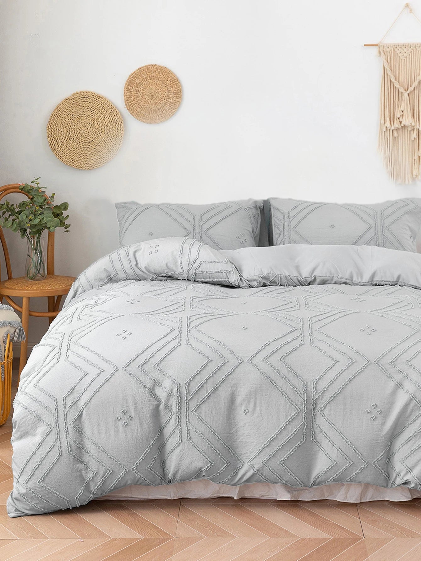 Tufted Duvet Cover – 3-Piece Bedding Set