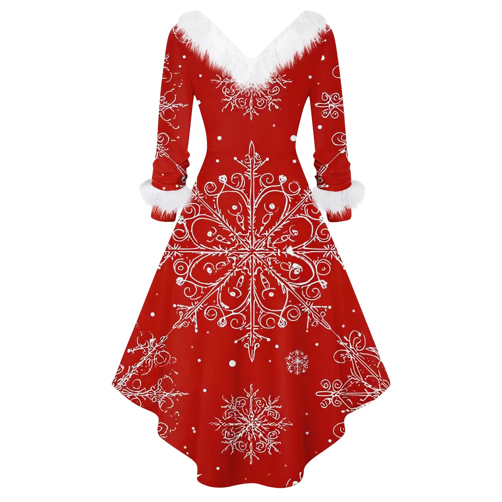 Ladies Christmas Printed Dress