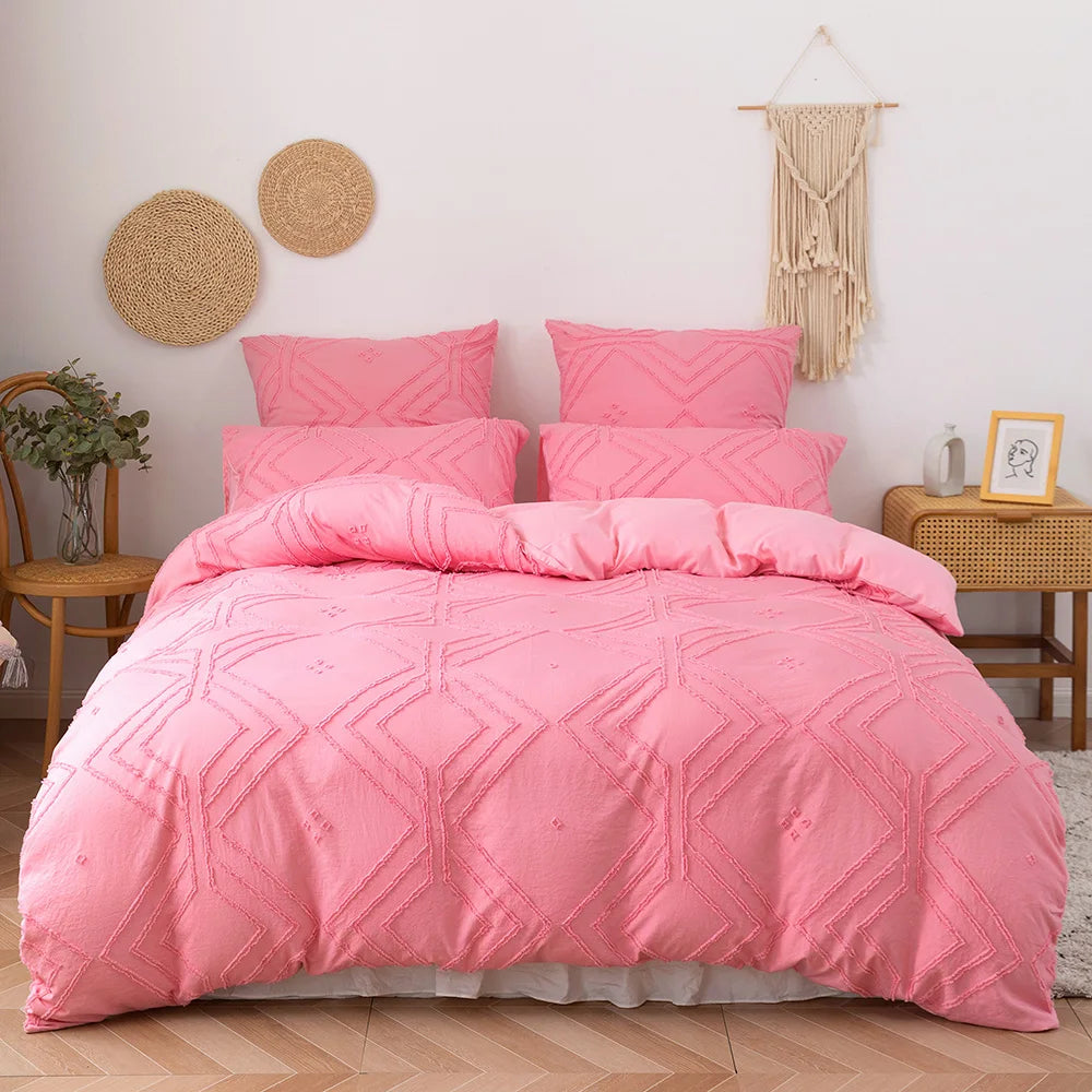 Tufted Duvet Cover – 3-Piece Bedding Set