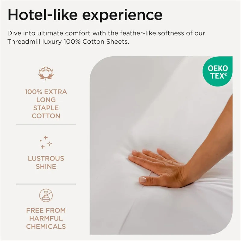 Luxury 1000 TC Egyptian Cotton Bedding – Double, Queen & King