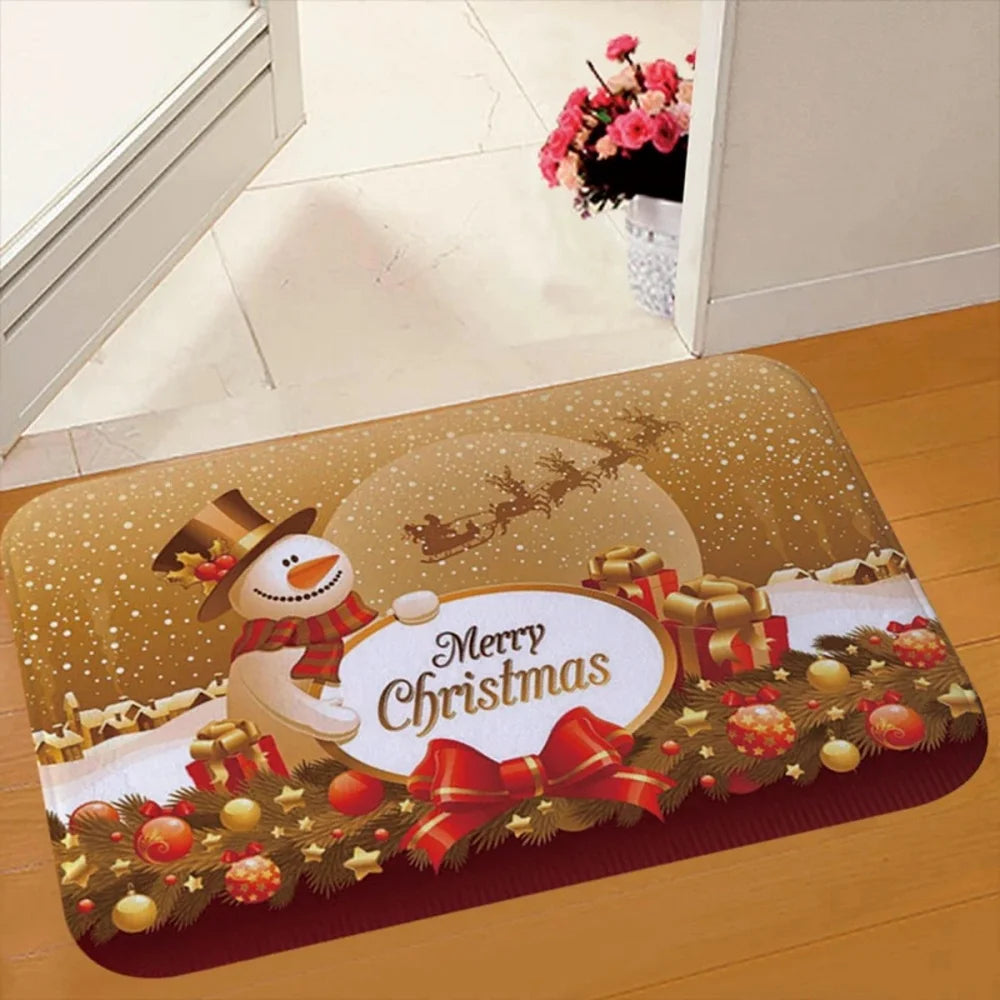 Christmas Door Mat-Santa Claus Outdoor Carpet