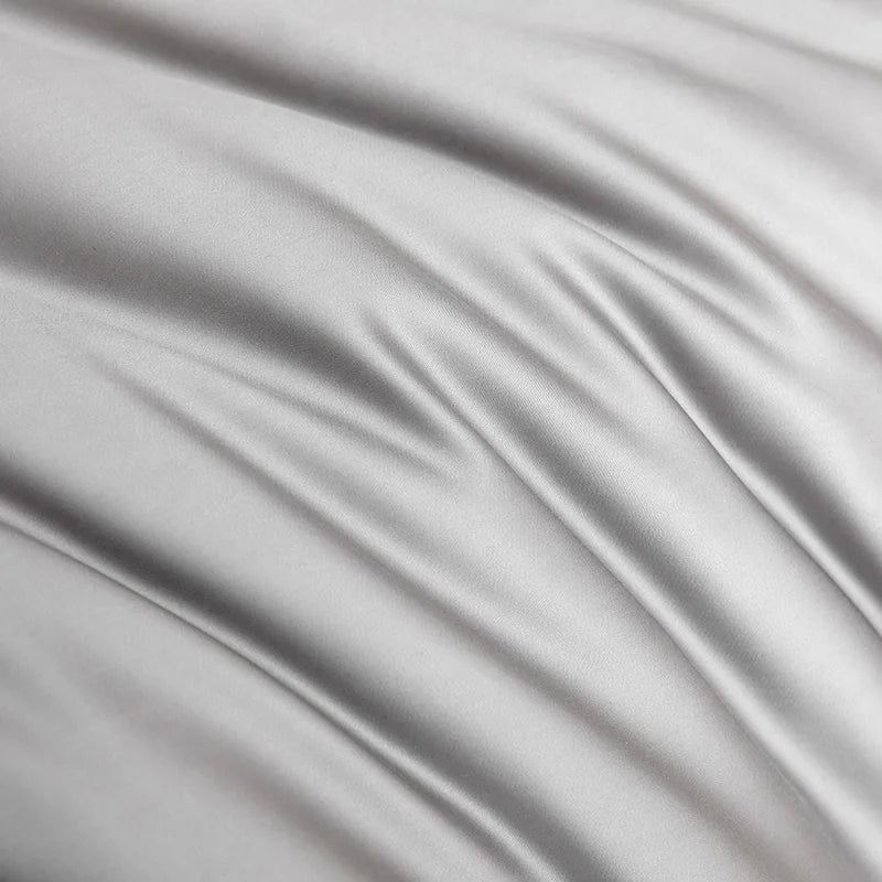 High End 100% Bamboo Bed Sheet Set Luxury Smooth Fitted Bed Sheet Flat Top Sheets Pillowcase Silky Cooling Bedding Set 4/6Pcs