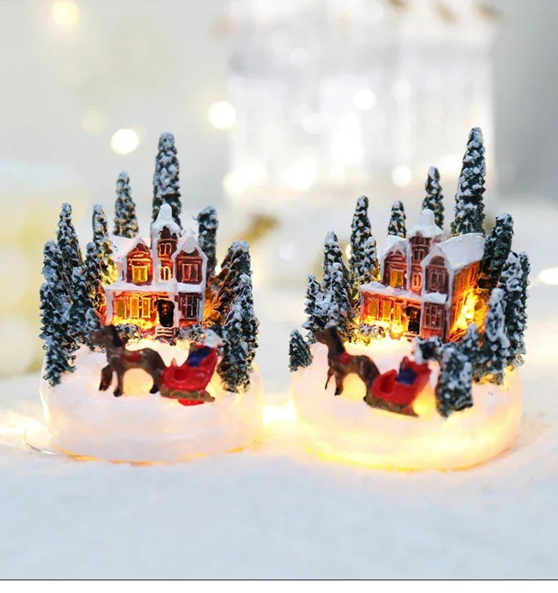 Christmas Decorations LED village set Night Lights Luminous