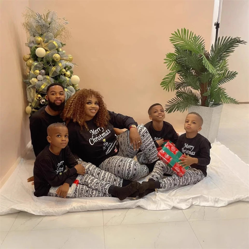 Christmas Pajama -Vintage Print family pajama sets