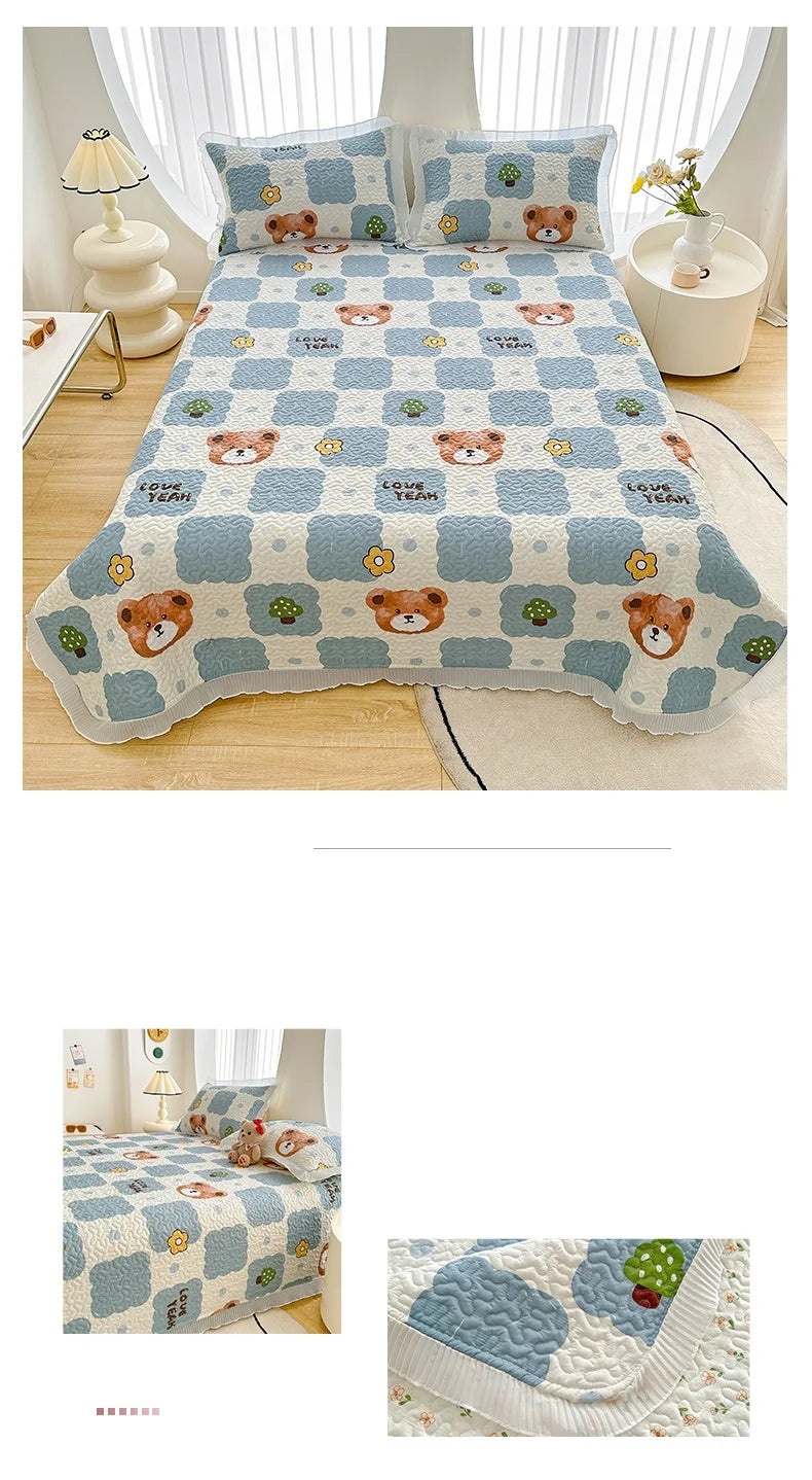 Thick Floral Bedspread (No Pillowcases)