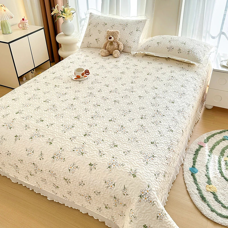 Thick Floral Bedspread (No Pillowcases)