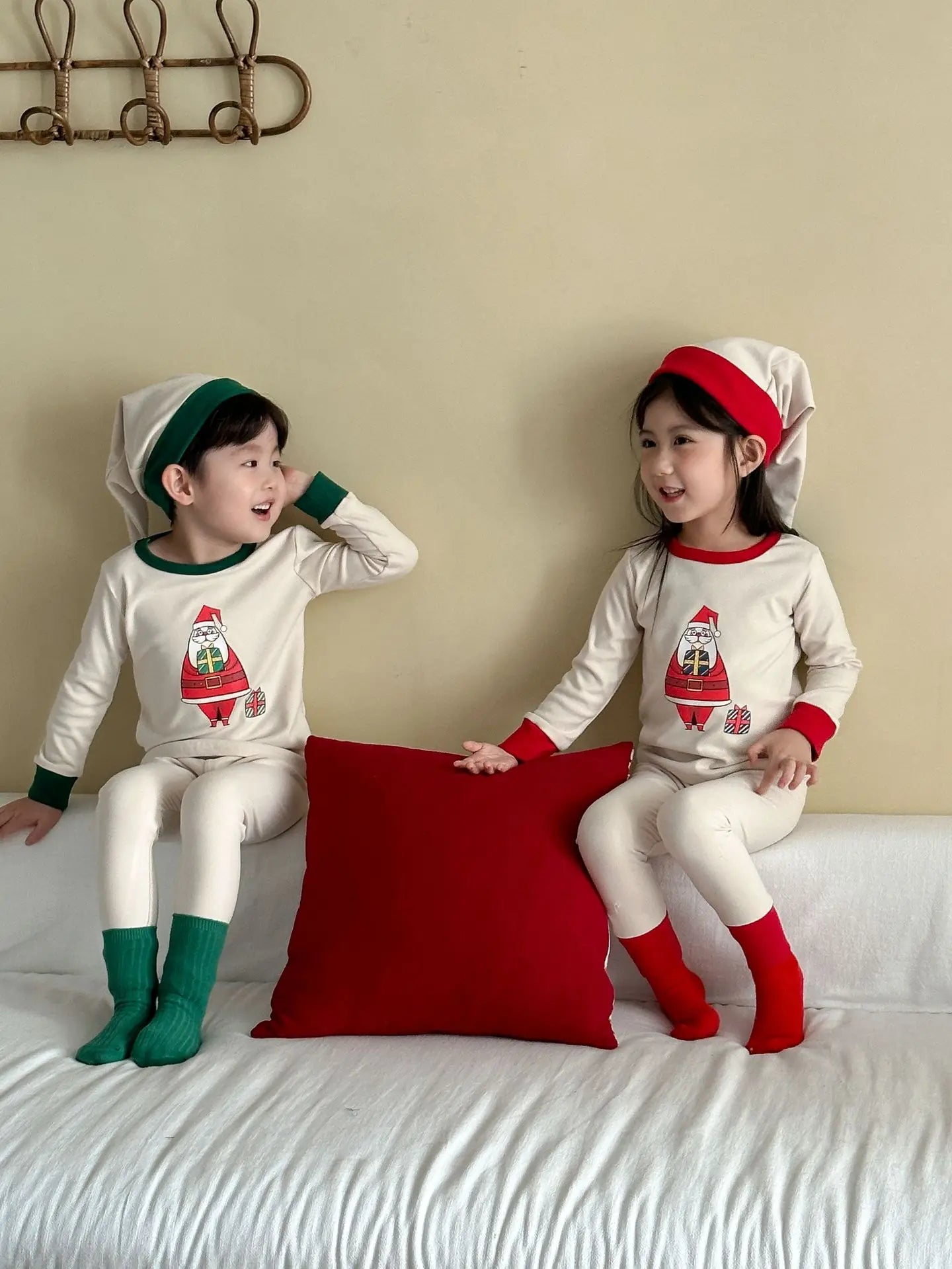 Christmas Kids Pajamas Set Boys Girls