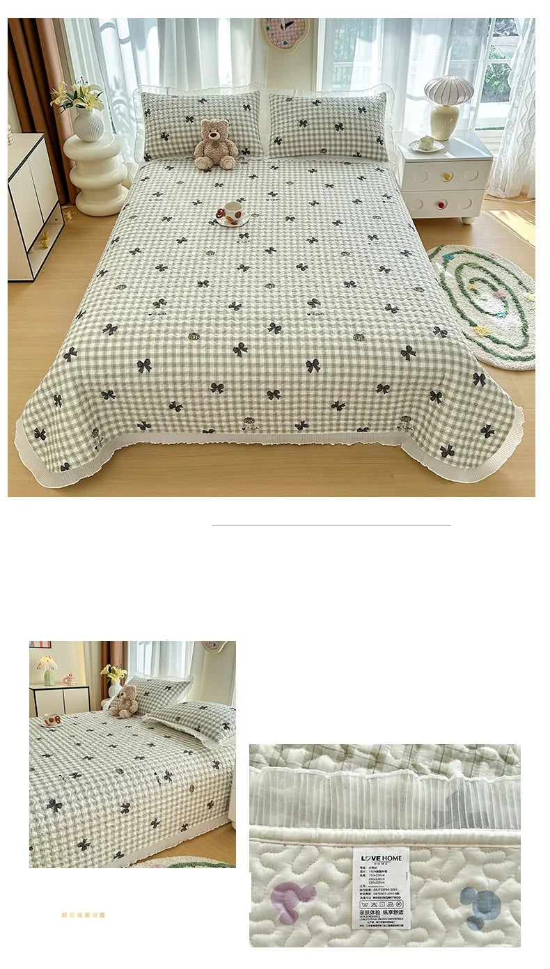 Thick Floral Bedspread (No Pillowcases)