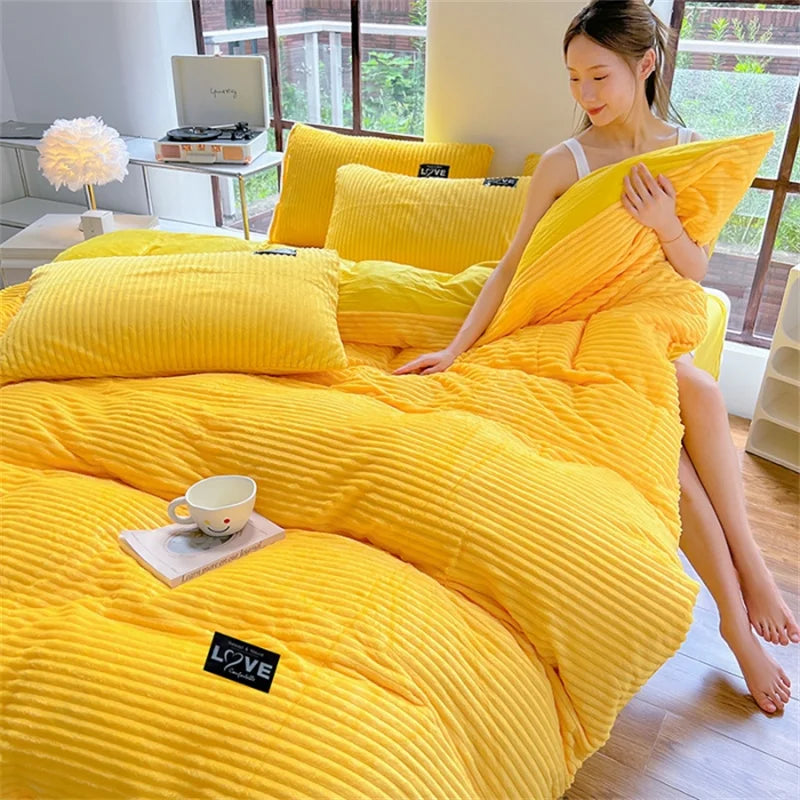 Thick Velvet Duvet Cover