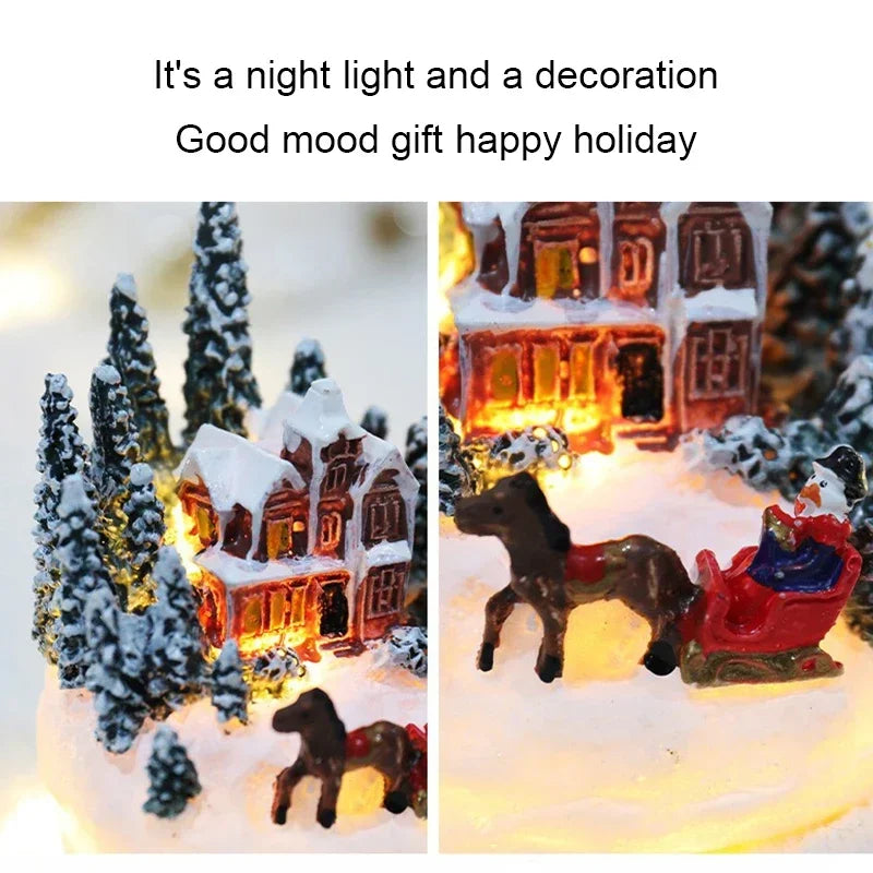 Christmas Decorations LED village set Night Lights Luminous