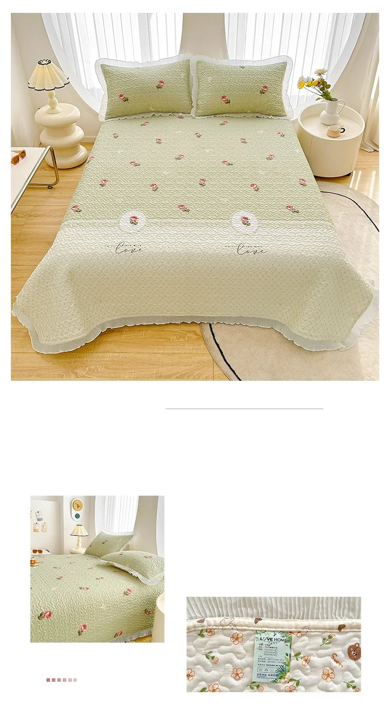 Thick Floral Bedspread (No Pillowcases)