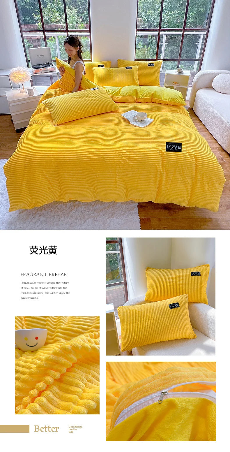 Thick Velvet Duvet Cover