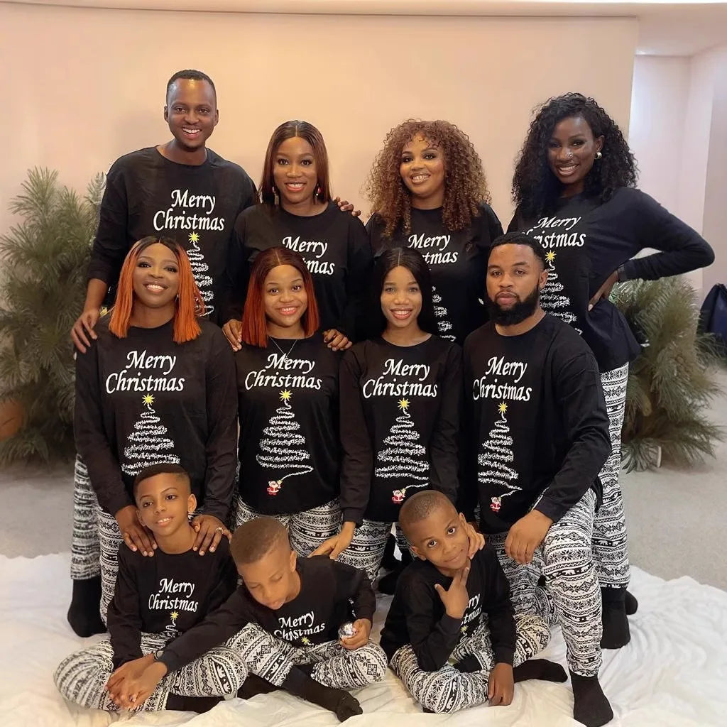 Christmas Pajama -Vintage Print family pajama sets