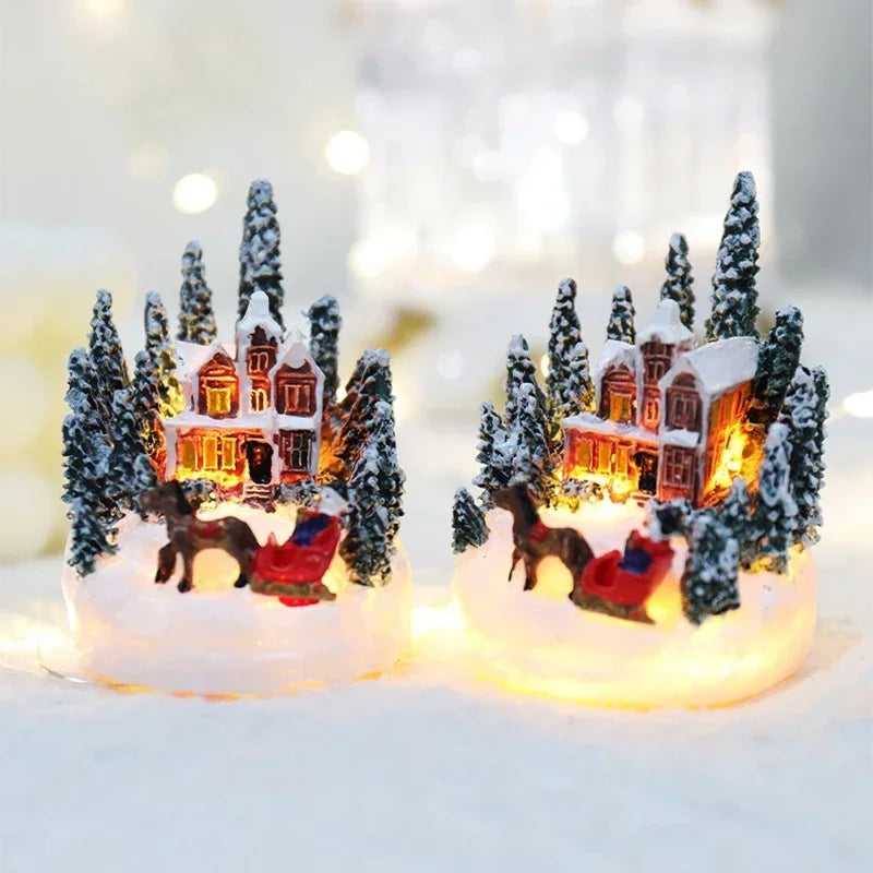 Christmas Decorations LED village set Night Lights Luminous
