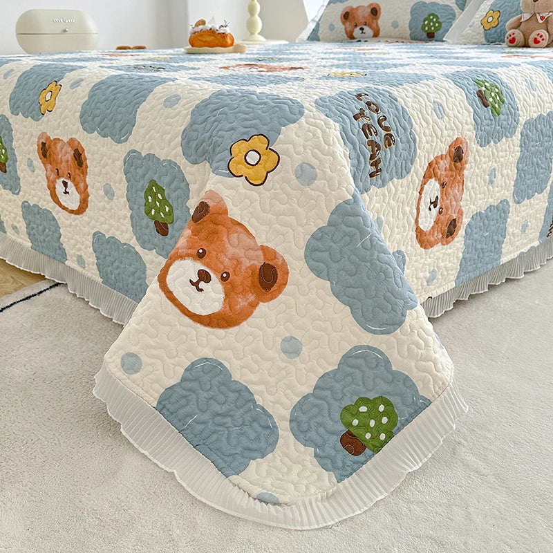 Thick Floral Bedspread (No Pillowcases)