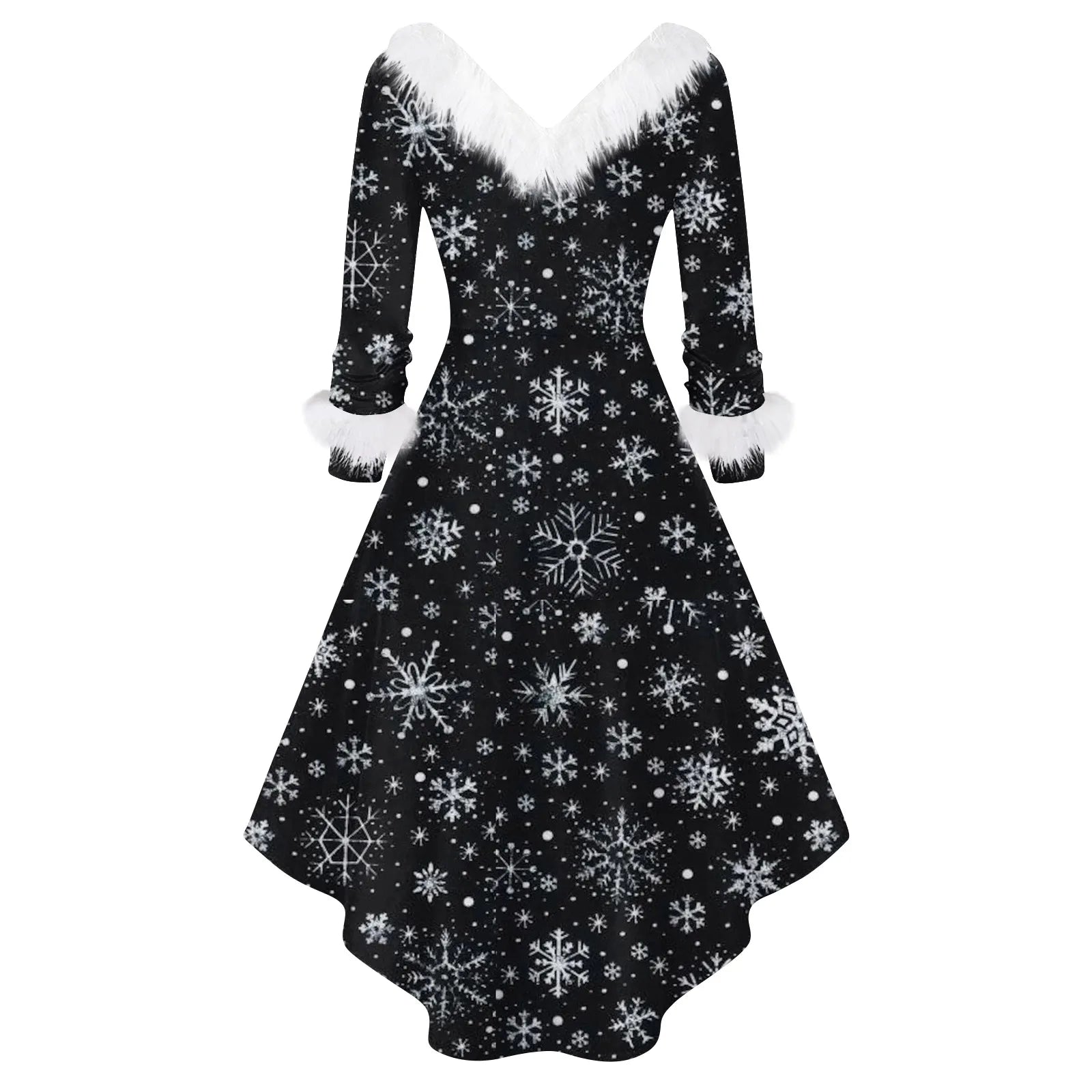 Ladies Christmas Printed Dress