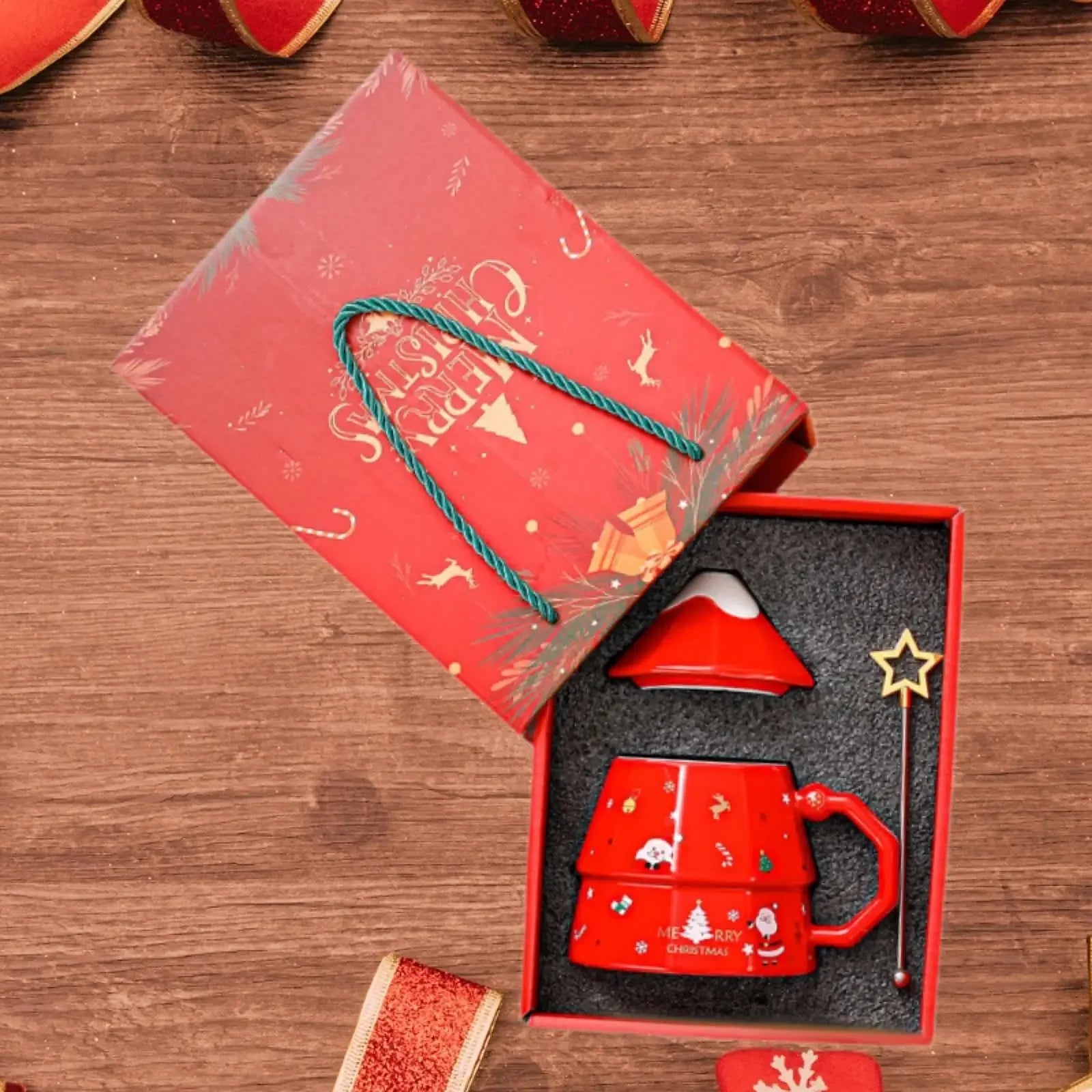 Christmas Tree Mug Ceramic Xmas Cup