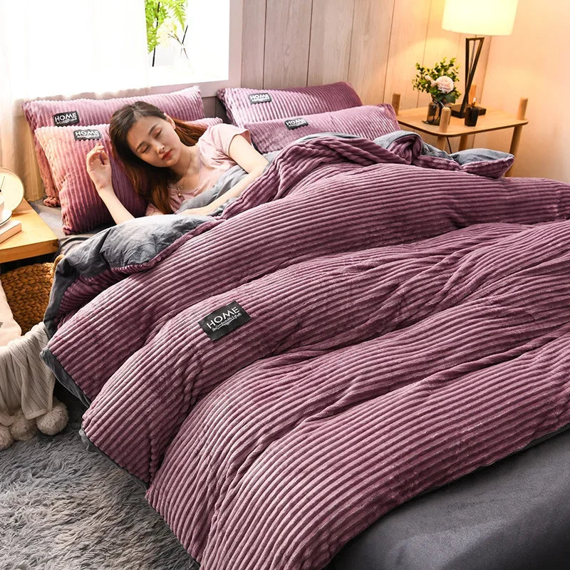 Thick Velvet Duvet Cover