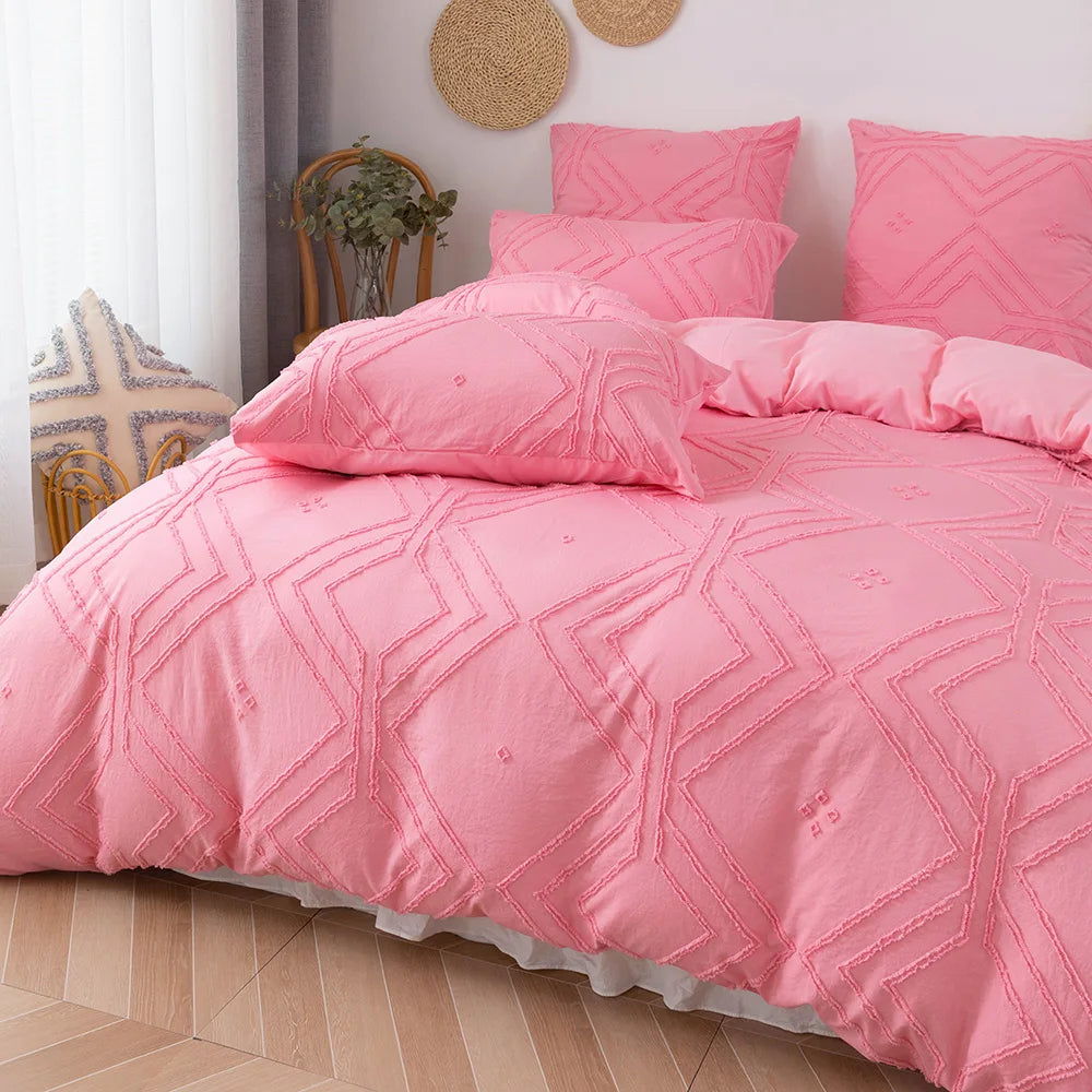 Tufted Duvet Cover – 3-Piece Bedding Set