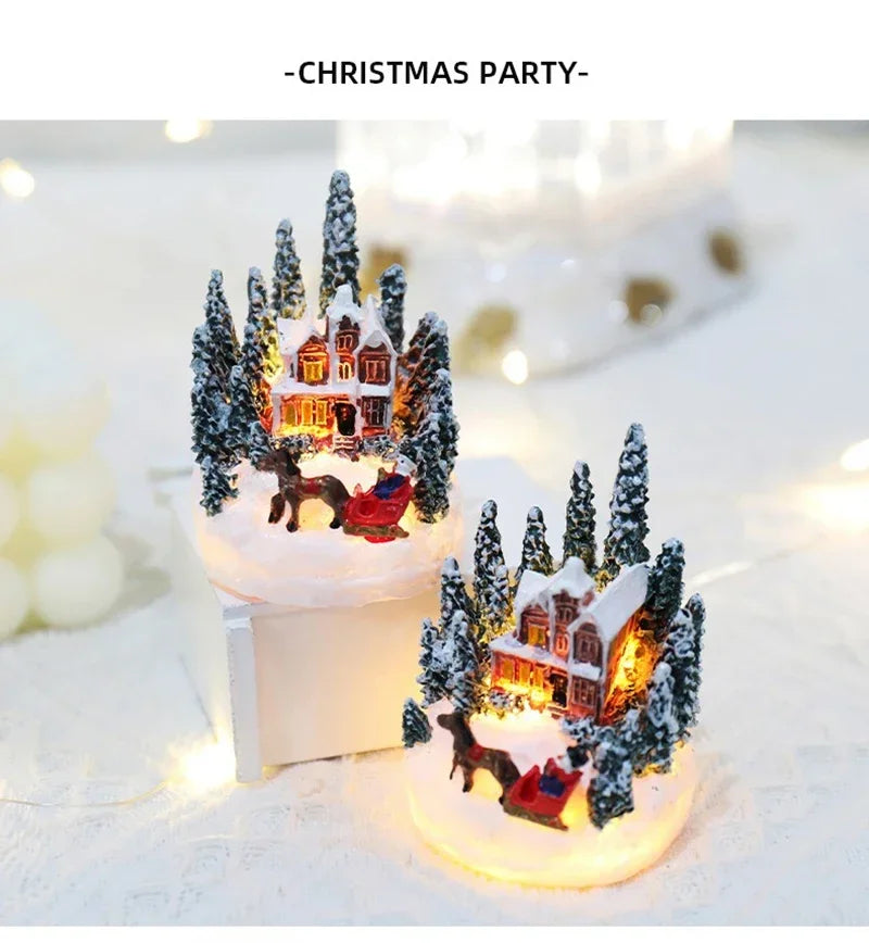 Christmas Decorations LED village set Night Lights Luminous