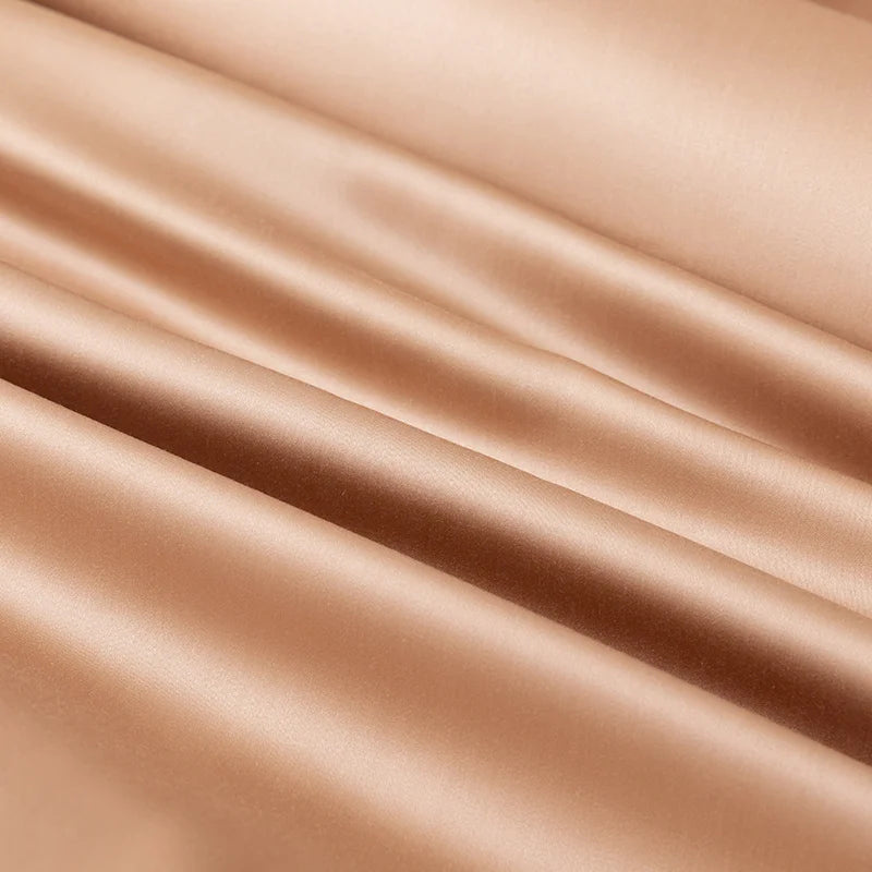 High End 100% Bamboo Bed Sheet Set Luxury Smooth Fitted Bed Sheet Flat Top Sheets Pillowcase Silky Cooling Bedding Set 4/6Pcs