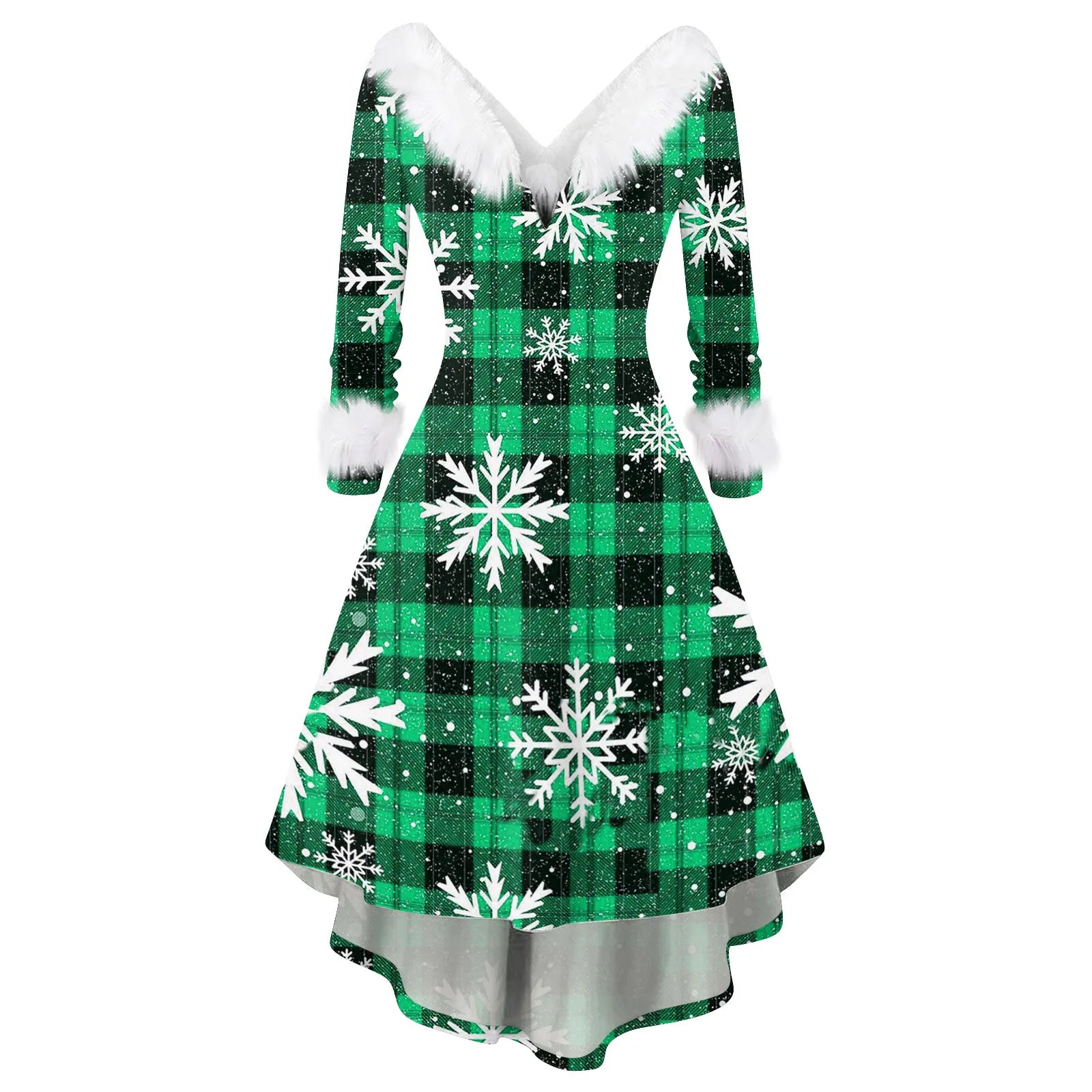 Ladies Christmas Printed Dress