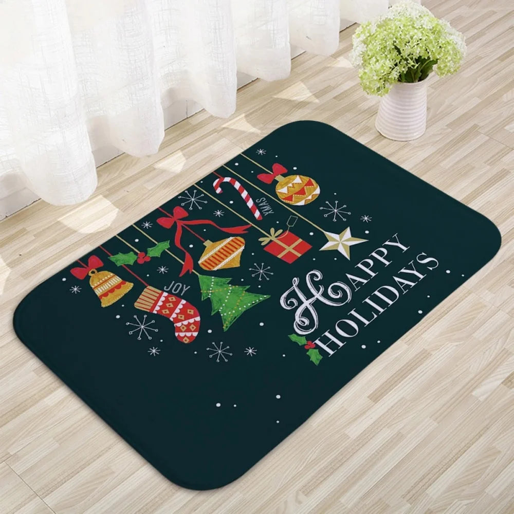 Christmas Door Mat-Santa Claus Outdoor Carpet
