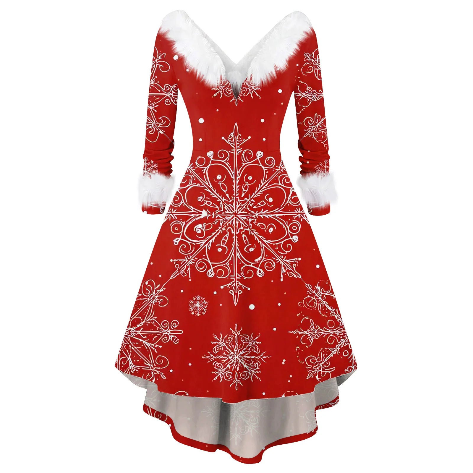 Ladies Christmas Printed Dress