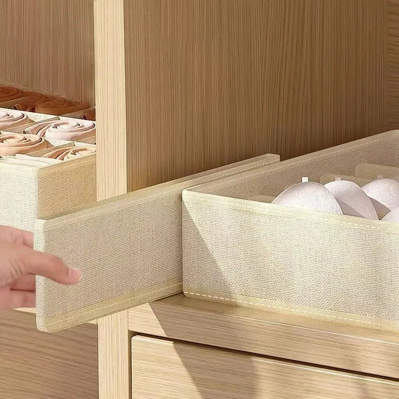 Foldable Underwear Organizer Box – Drawer Divider for Bras, Panties, Socks & Closet Storage