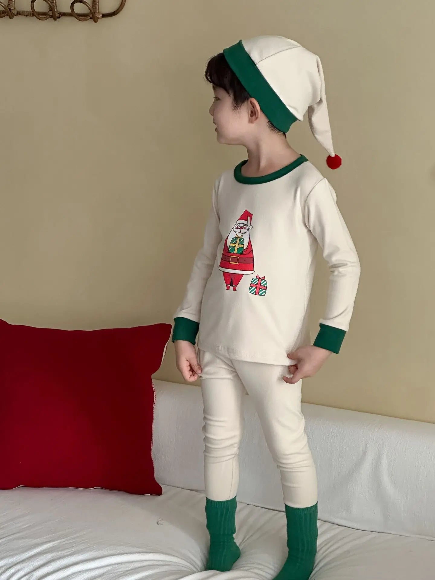 Christmas Kids Pajamas Set Boys Girls