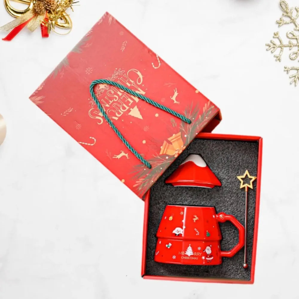 Christmas Tree Mug Ceramic Xmas Cup