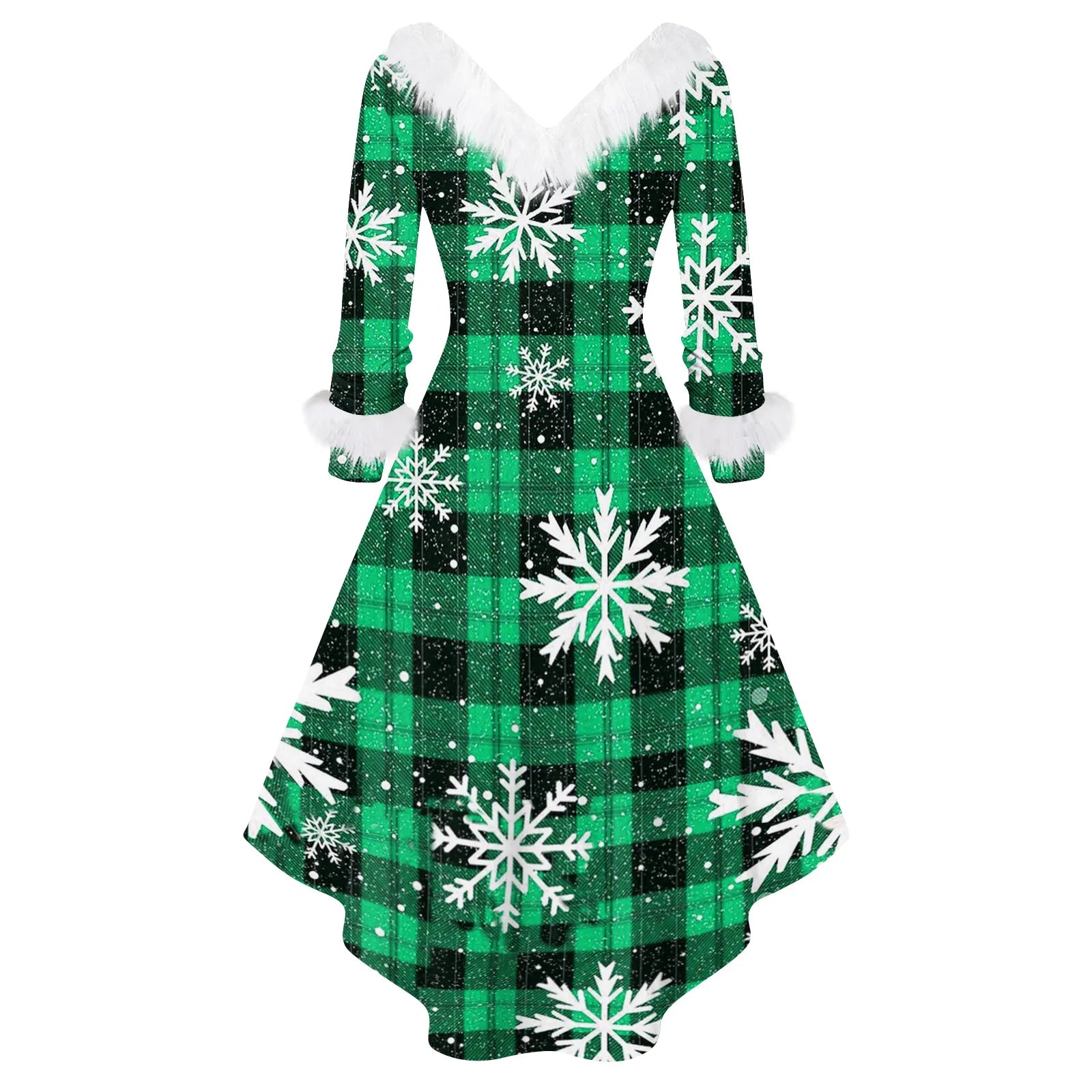 Ladies Christmas Printed Dress