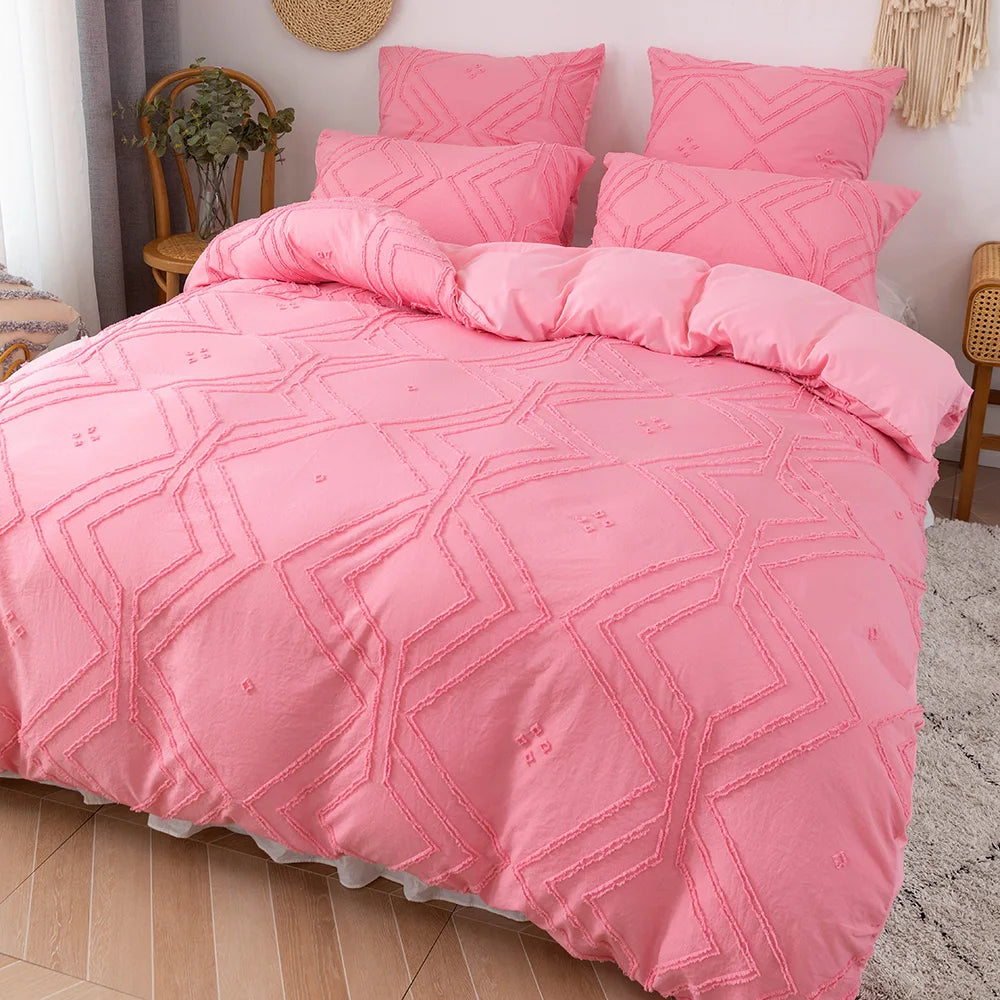 Tufted Duvet Cover – 3-Piece Bedding Set