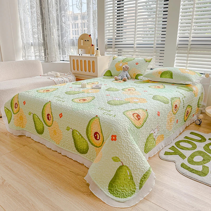 Thick Floral Bedspread (No Pillowcases)