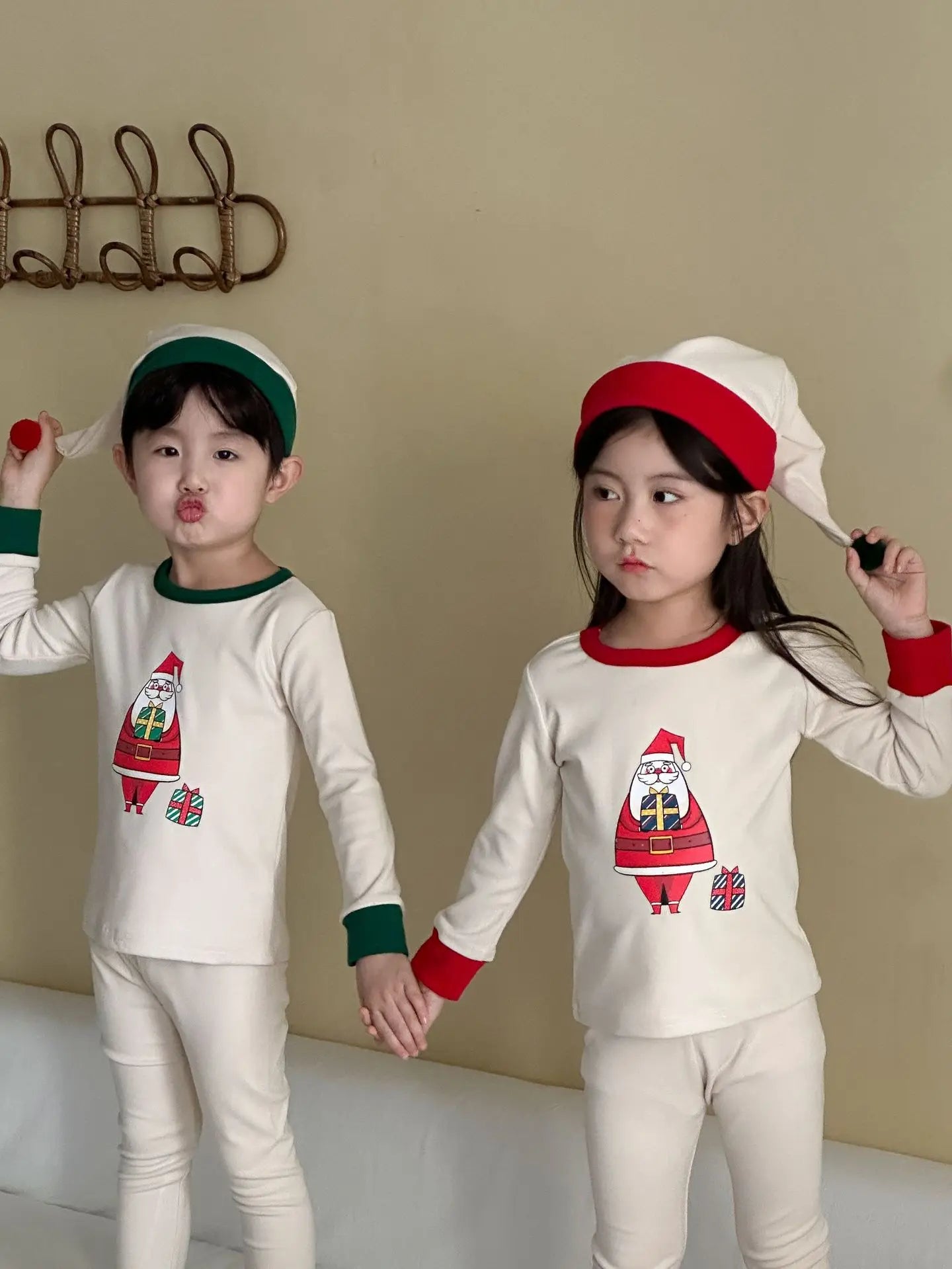 Christmas Kids Pajamas Set Boys Girls
