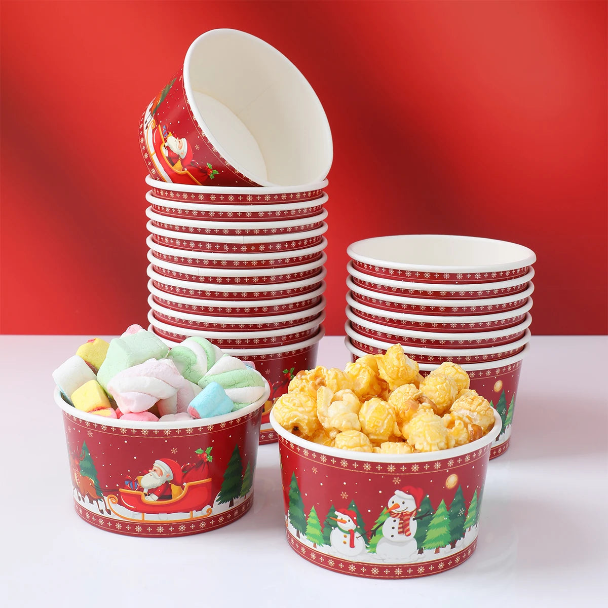 Christmas Santa Claus Disposable paper Bowls