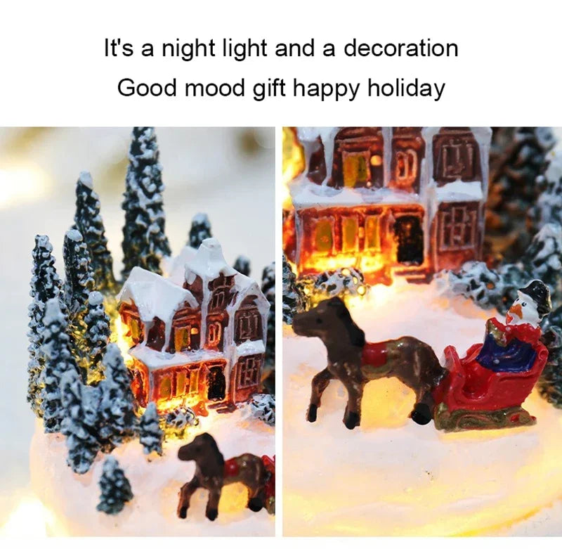Christmas Decorations LED village set Night Lights Luminous