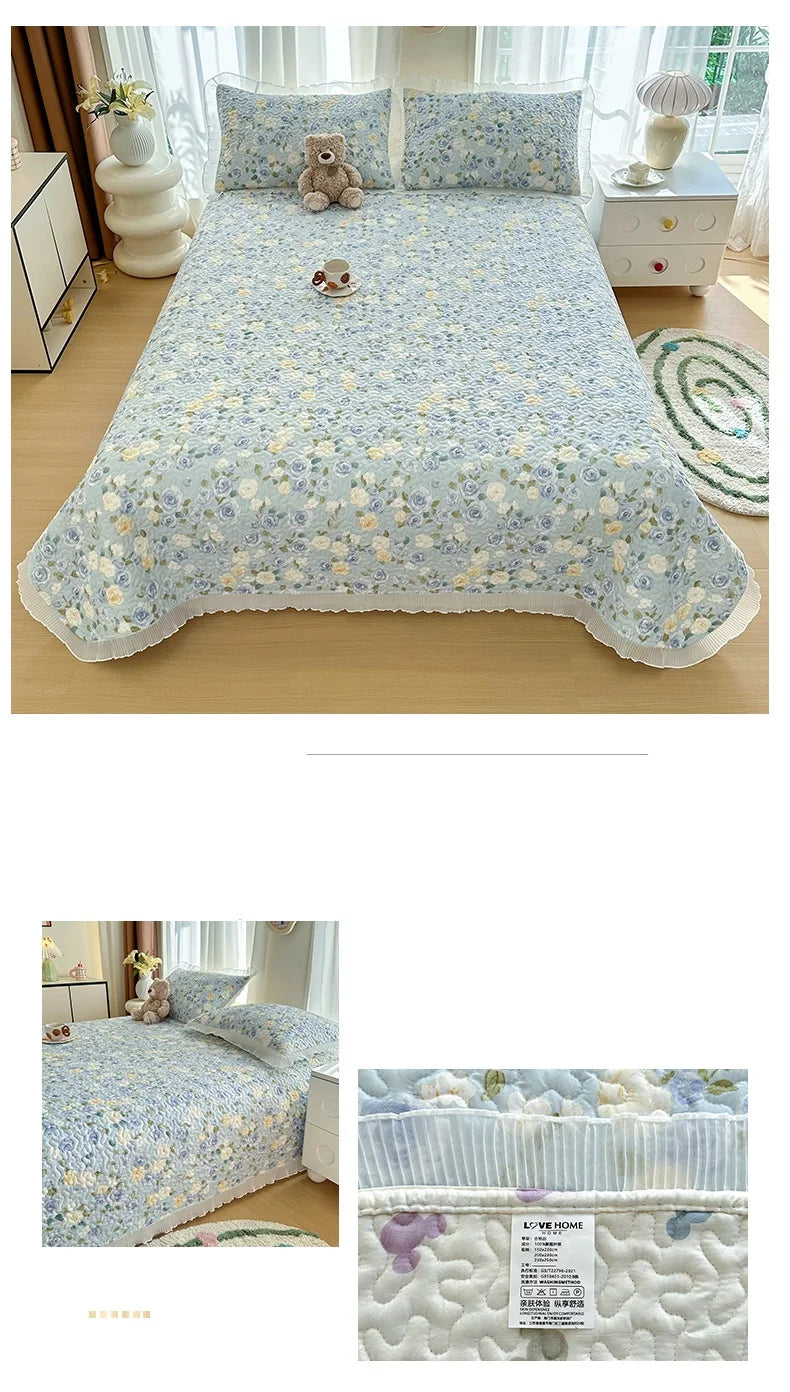 Thick Floral Bedspread (No Pillowcases)