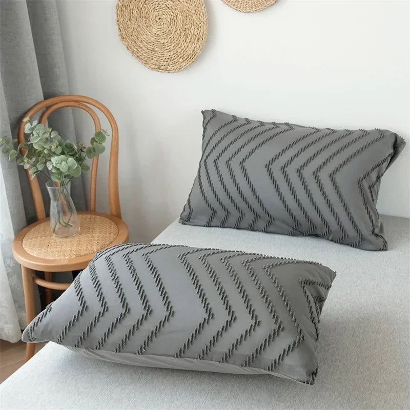 High-quality Ripple Cut Flowers Queen Duvet Cover Set