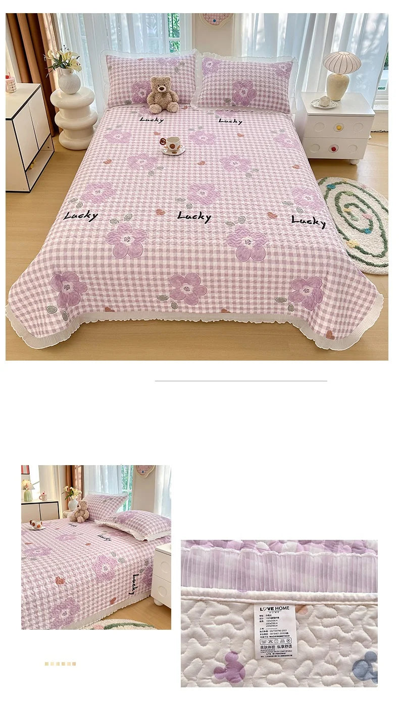 Thick Floral Bedspread (No Pillowcases)
