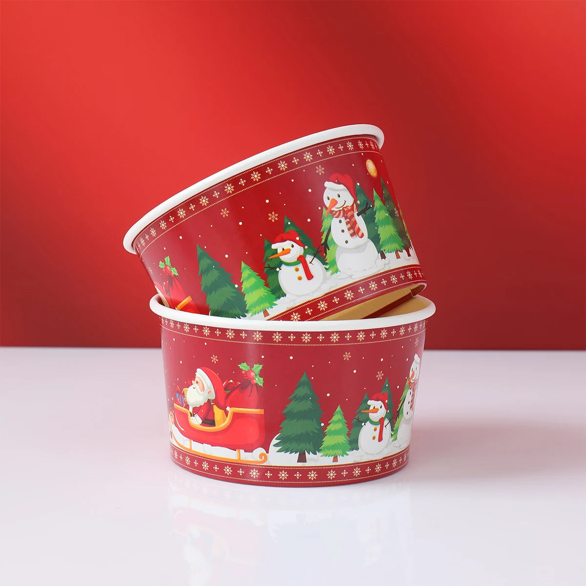 Christmas Santa Claus Disposable paper Bowls