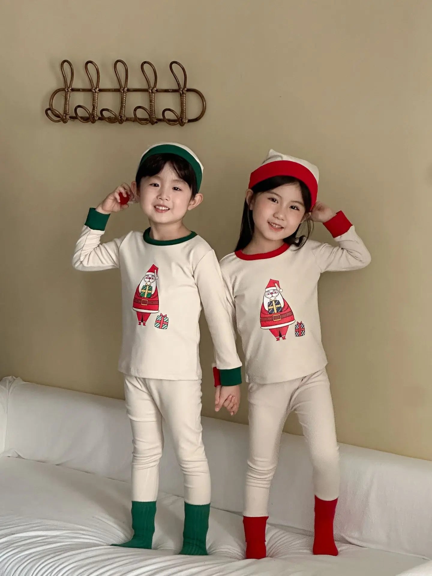 Christmas Kids Pajamas Set Boys Girls
