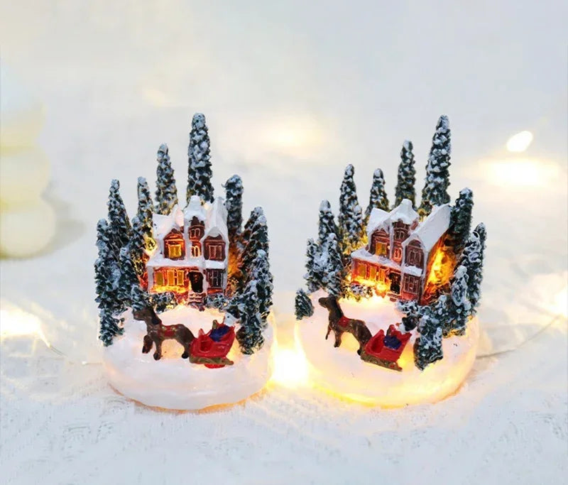 Christmas Decorations LED village set Night Lights Luminous