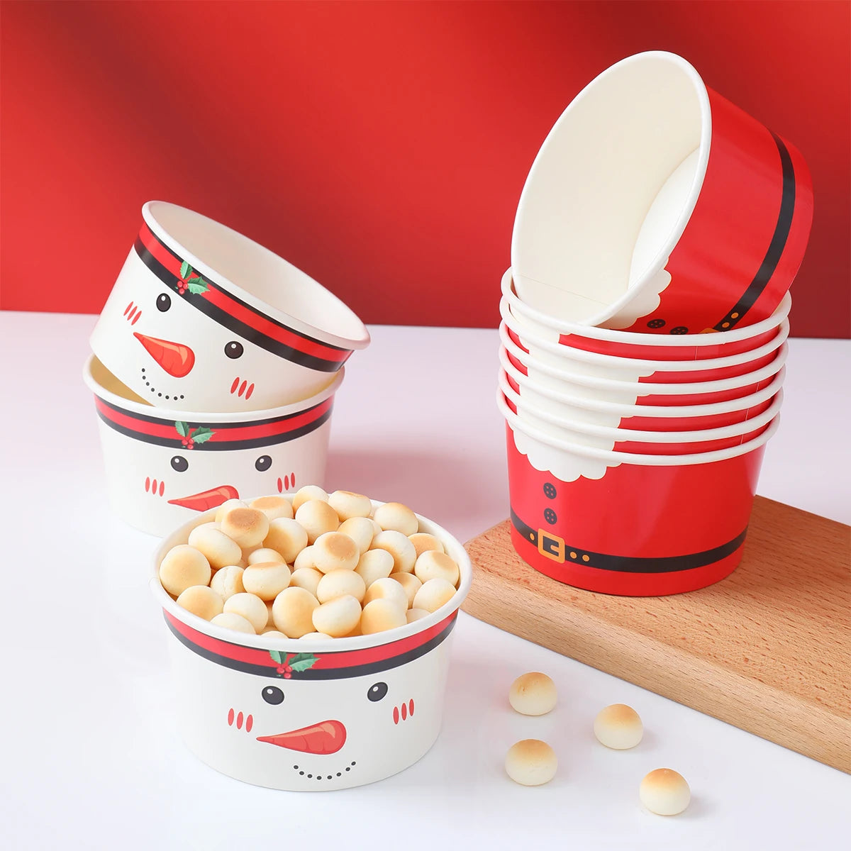Christmas Santa Claus Disposable paper Bowls