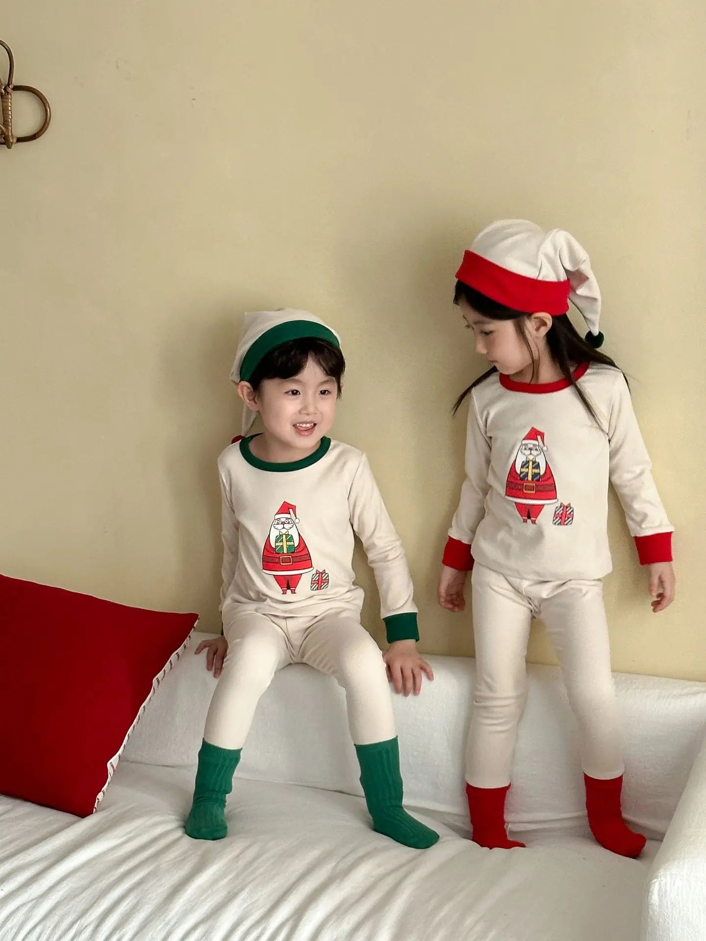 Christmas Kids Pajamas Set Boys Girls