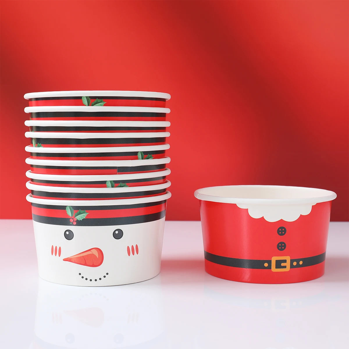 Christmas Santa Claus Disposable paper Bowls