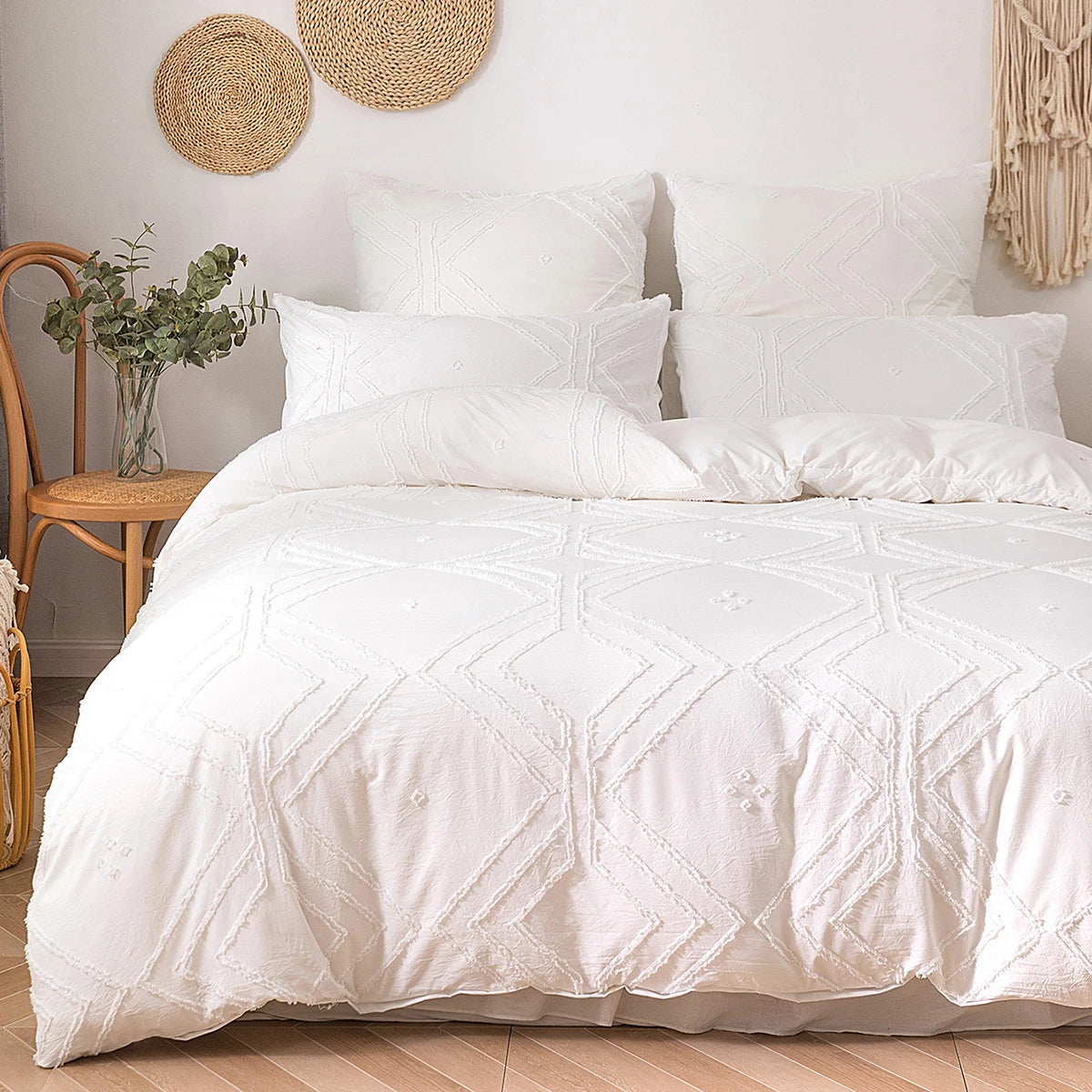 Tufted Duvet Cover – 3-Piece Bedding Set