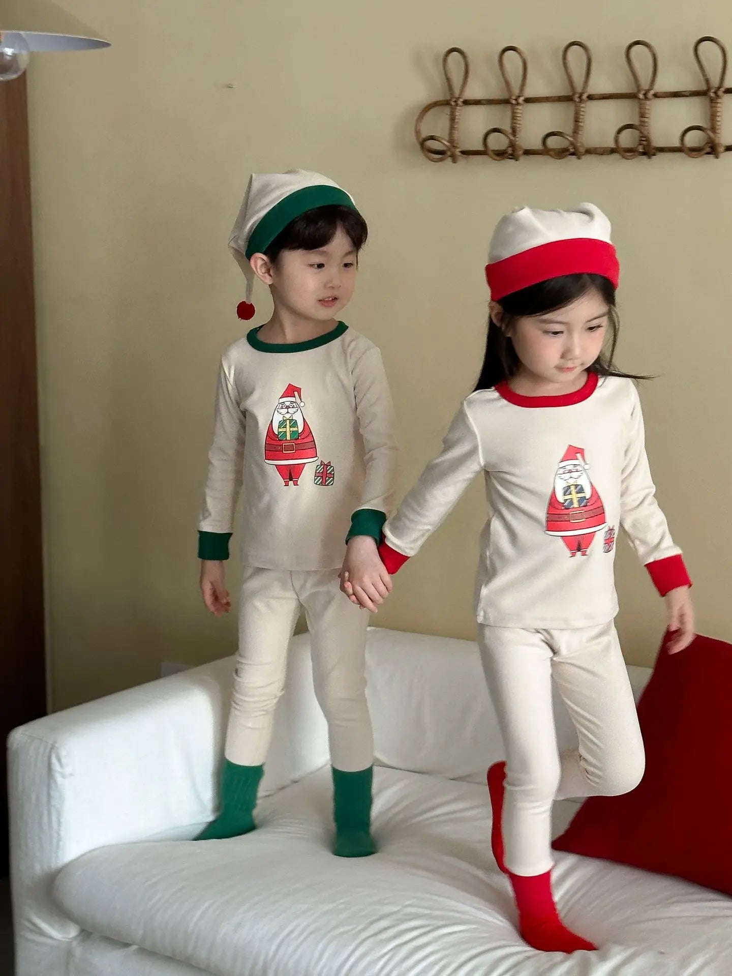 Christmas Kids Pajamas Set Boys Girls