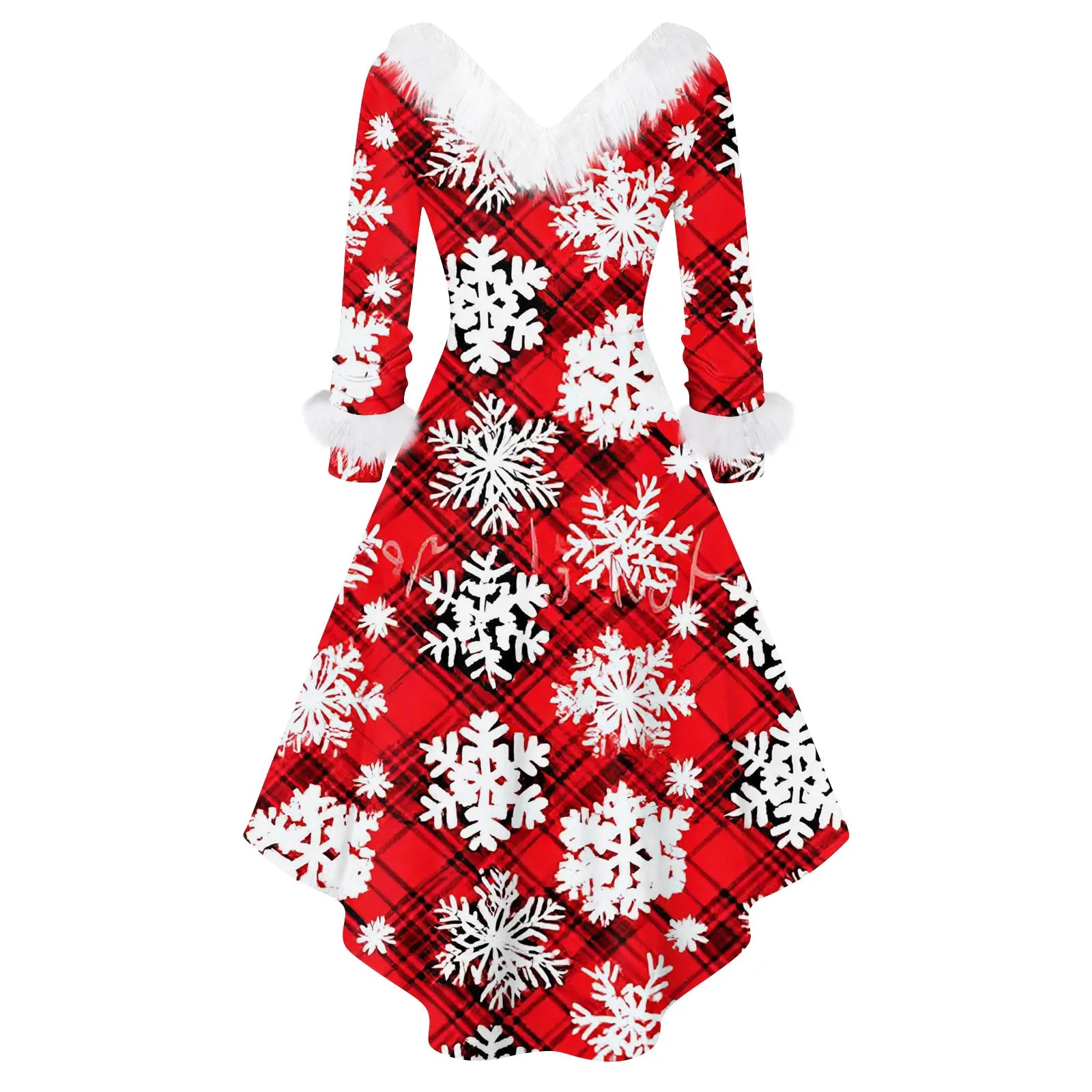 Ladies Christmas Printed Dress